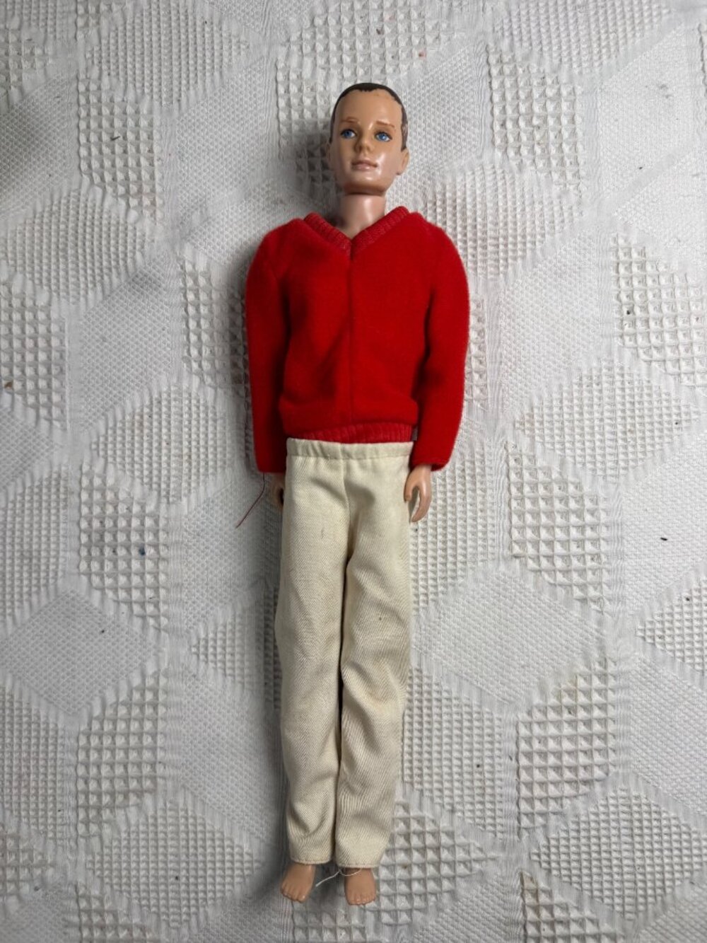 Original Ken MCMLX Barbies Boyfriend Vintage Doll Mattel 1960 Red Sweater Japan